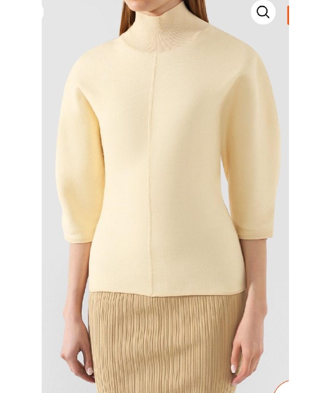 ACNE STUDIOS Желтый шерстяной джемпер / свитер, фото 7