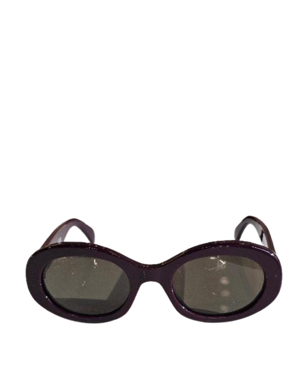 CELINE Фиолетовые солнцезащитные очки из рога буйвола, фото 1