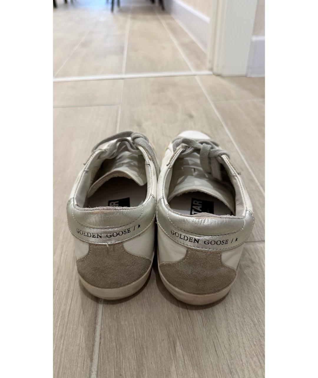 GOLDEN GOOSE DELUXE BRAND Белые кожаные кеды, фото 4