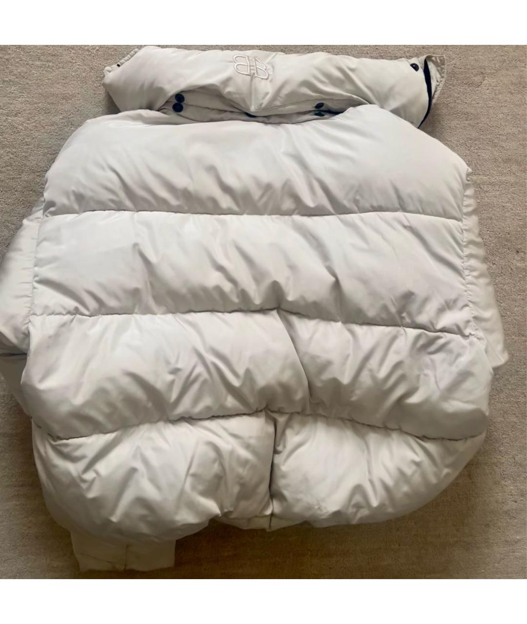 BALENCIAGA Белый полиэстеровый пуховик, фото 5