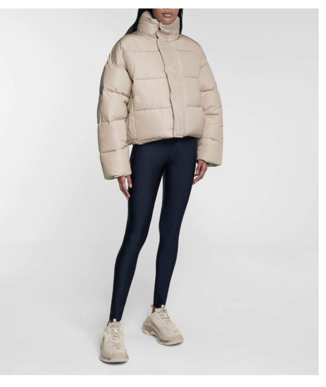 BALENCIAGA Белый полиэстеровый пуховик, фото 4