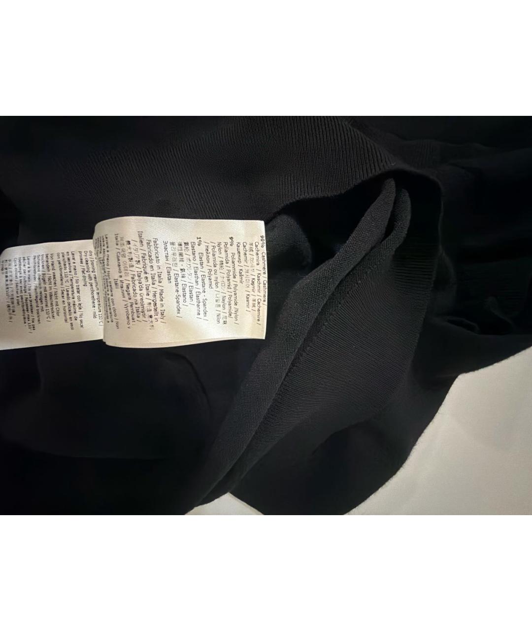 FENDI Черный кашемировый джемпер / свитер, фото 8