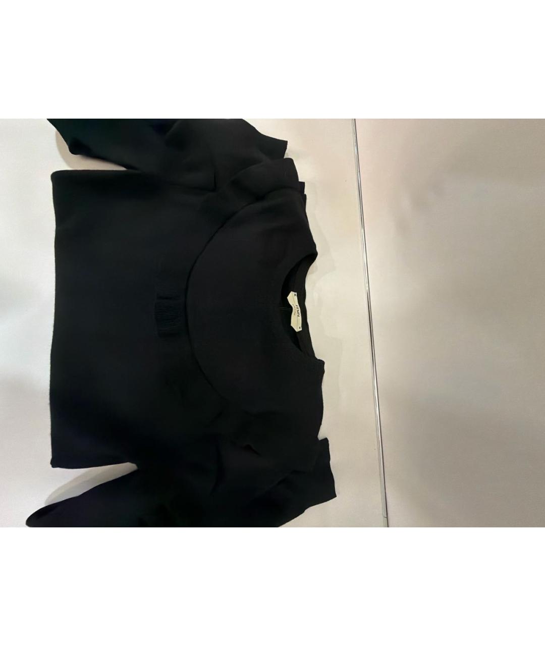 FENDI Черный кашемировый джемпер / свитер, фото 4