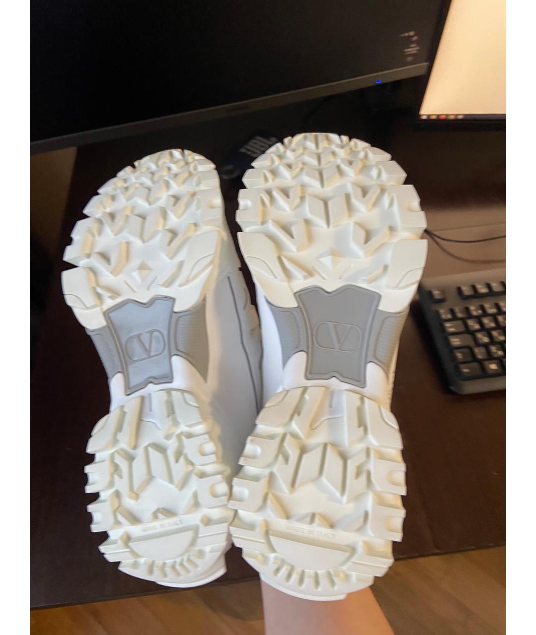 VALENTINO Белые кожаные кроссовки, фото 5