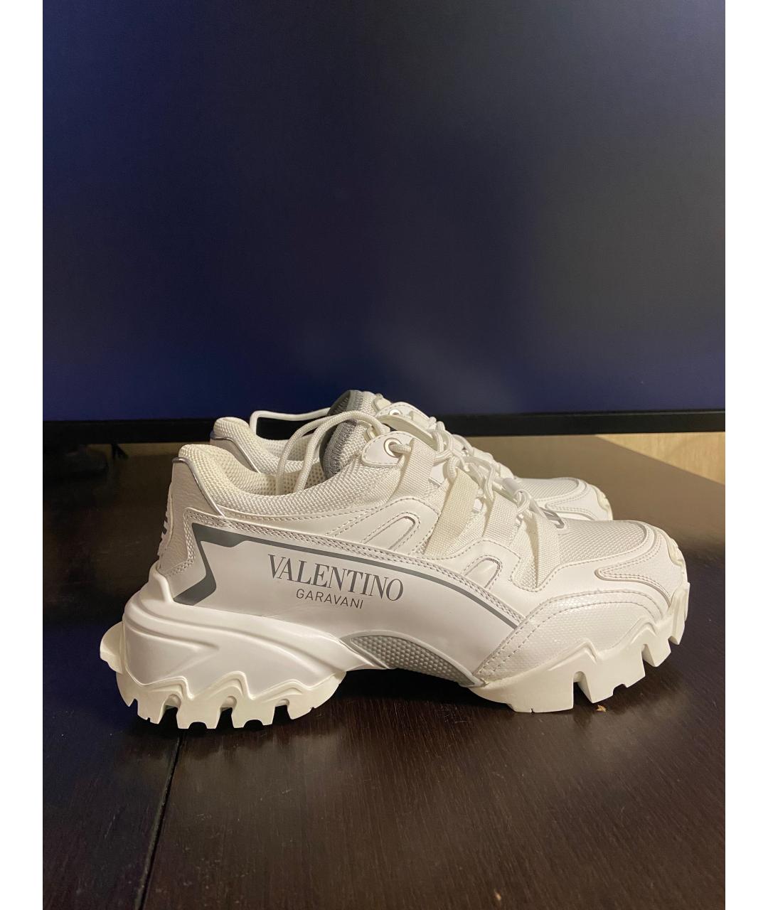 VALENTINO Белые кожаные кроссовки, фото 9