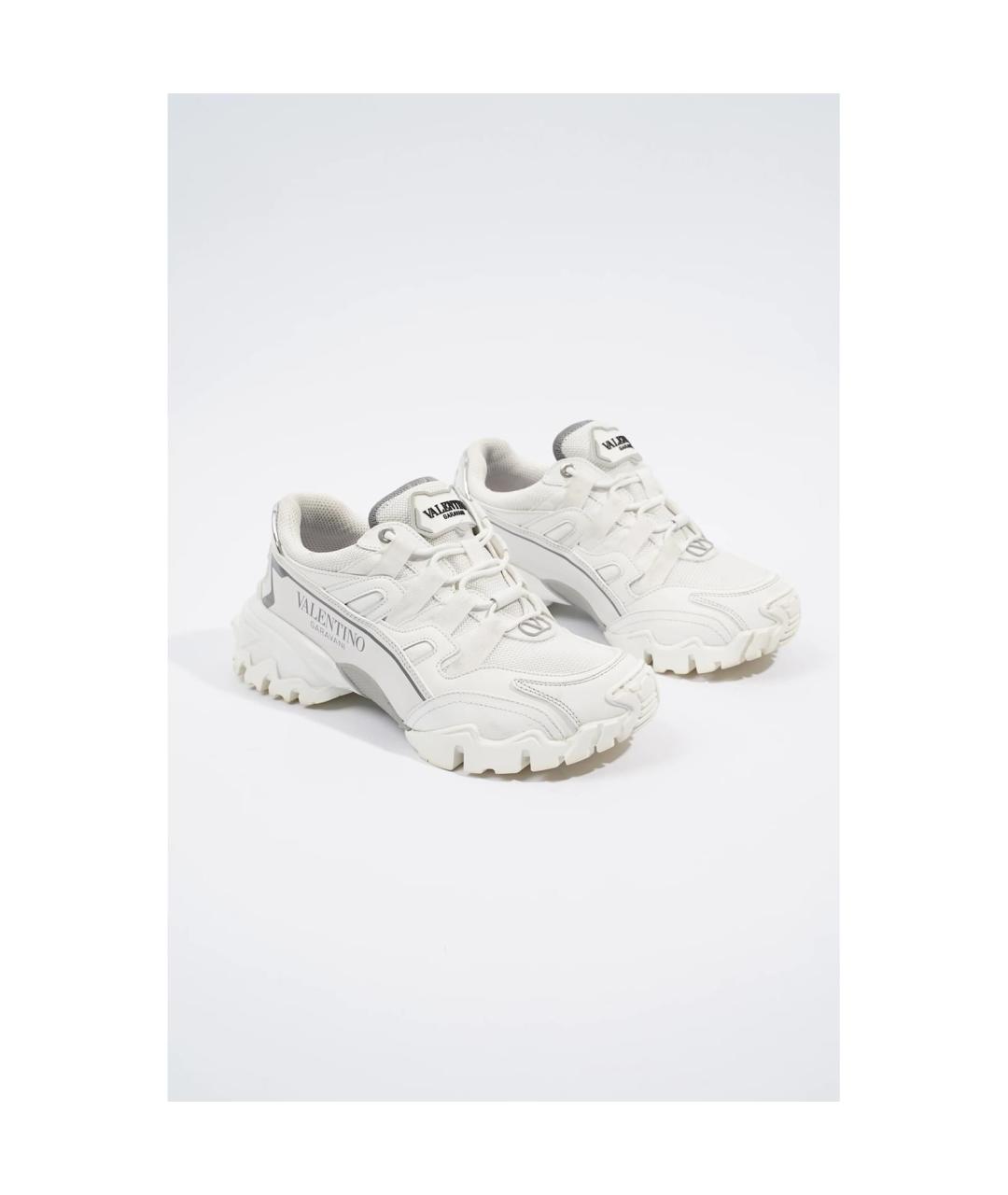 VALENTINO Белые кожаные кроссовки, фото 8