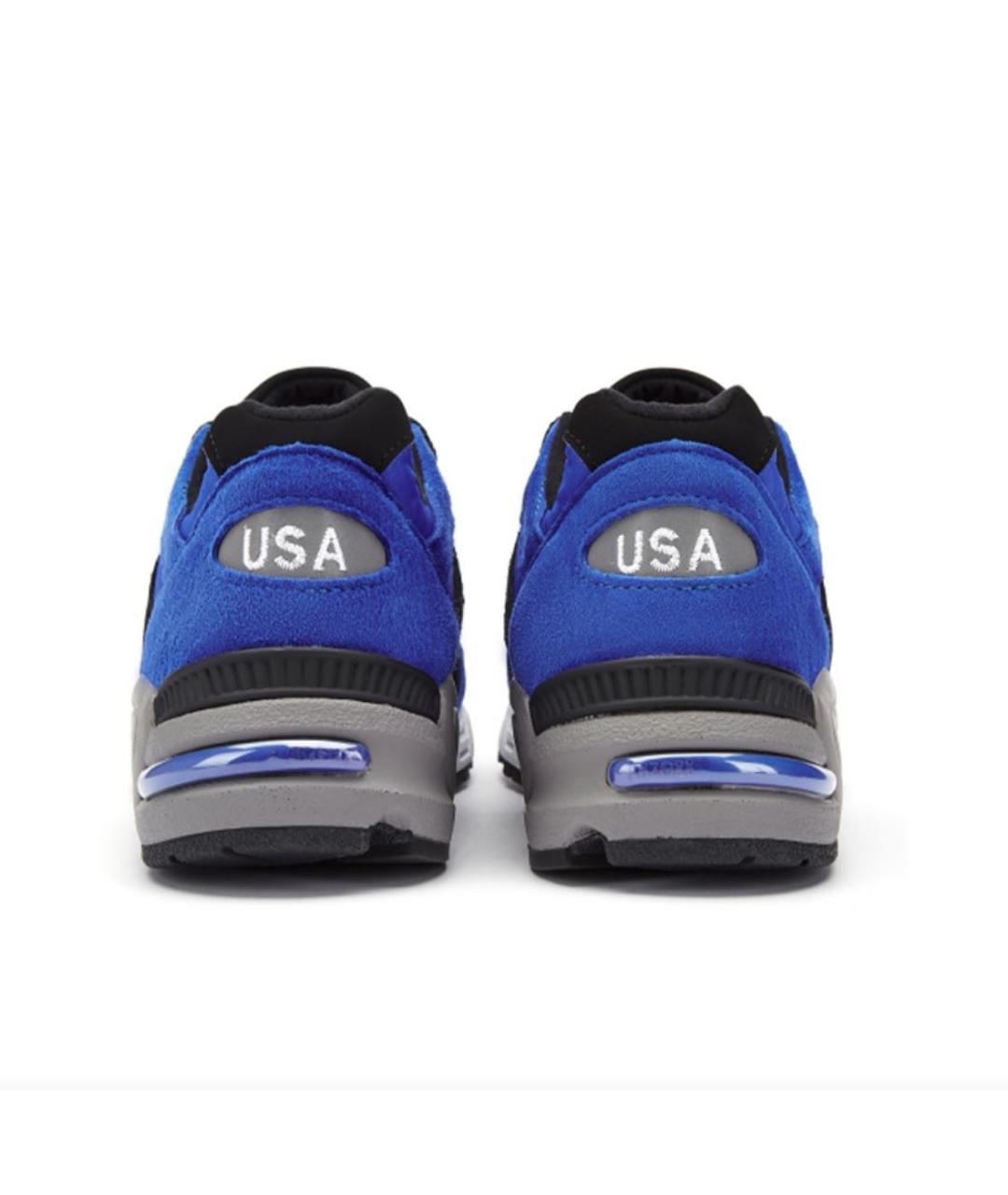 NEW BALANCE Синие замшевые низкие кроссовки / кеды, фото 4