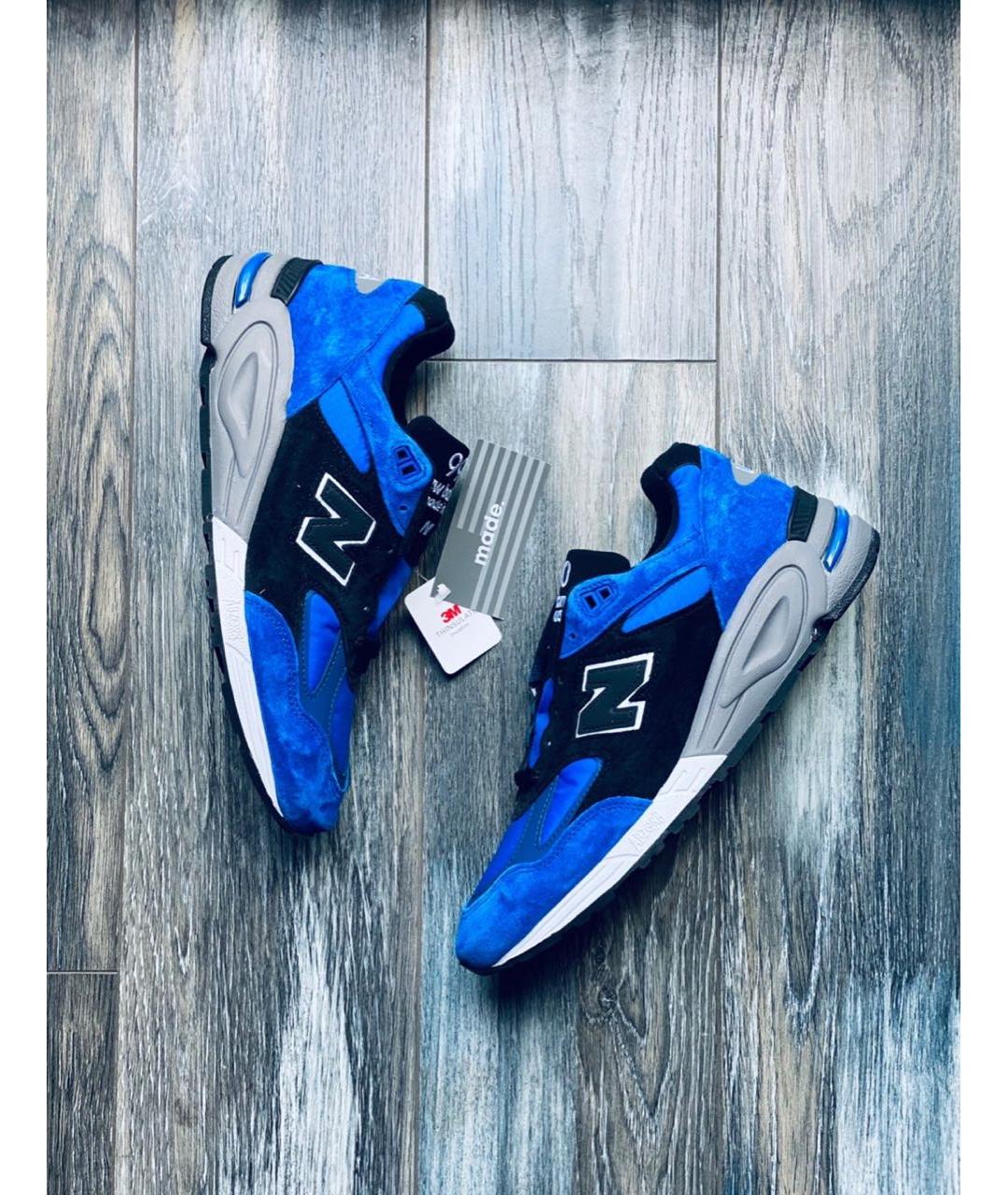 NEW BALANCE Синие замшевые низкие кроссовки / кеды, фото 7