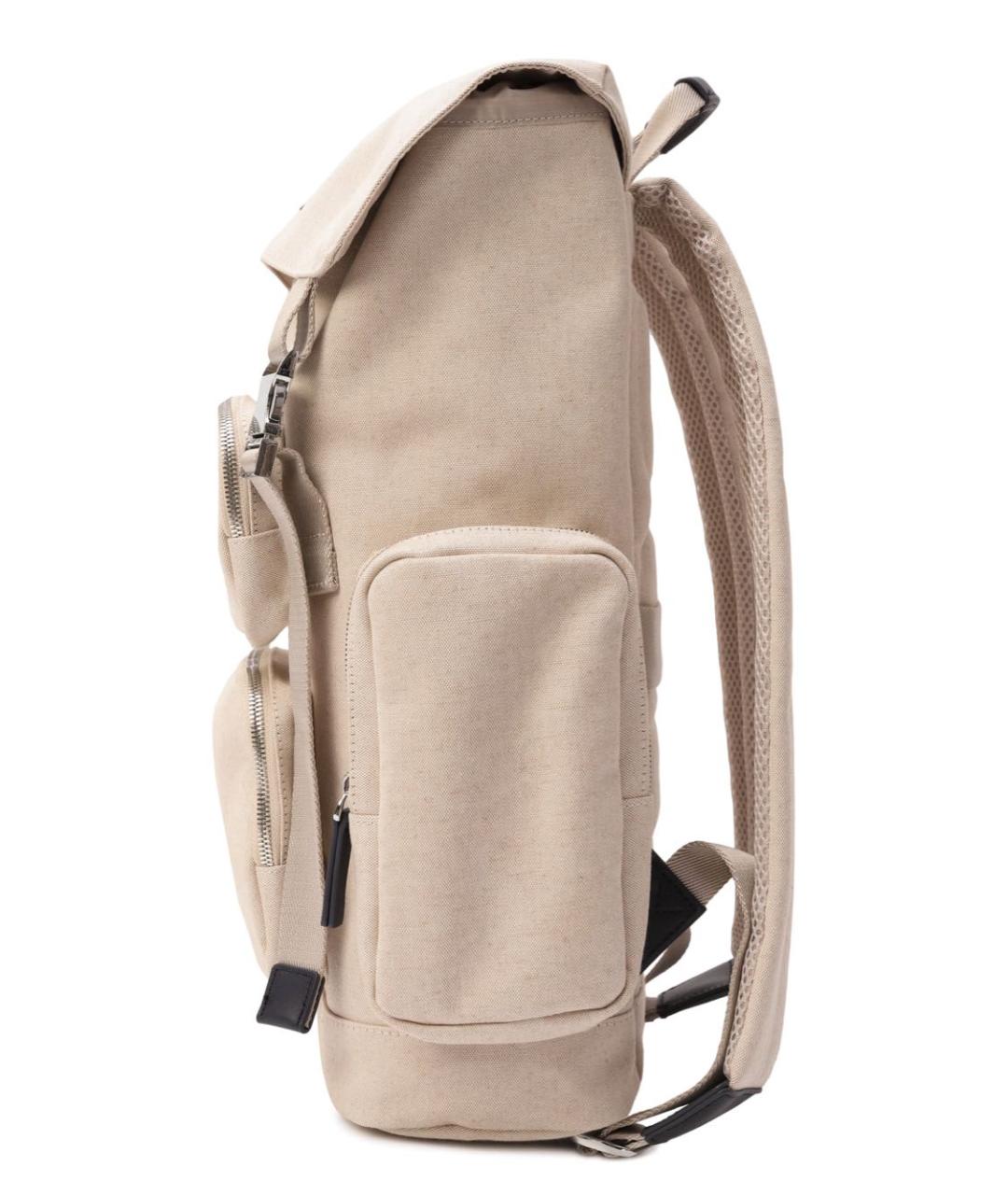 PAUL & SHARK Бежевый хлопковый рюкзак, фото 2