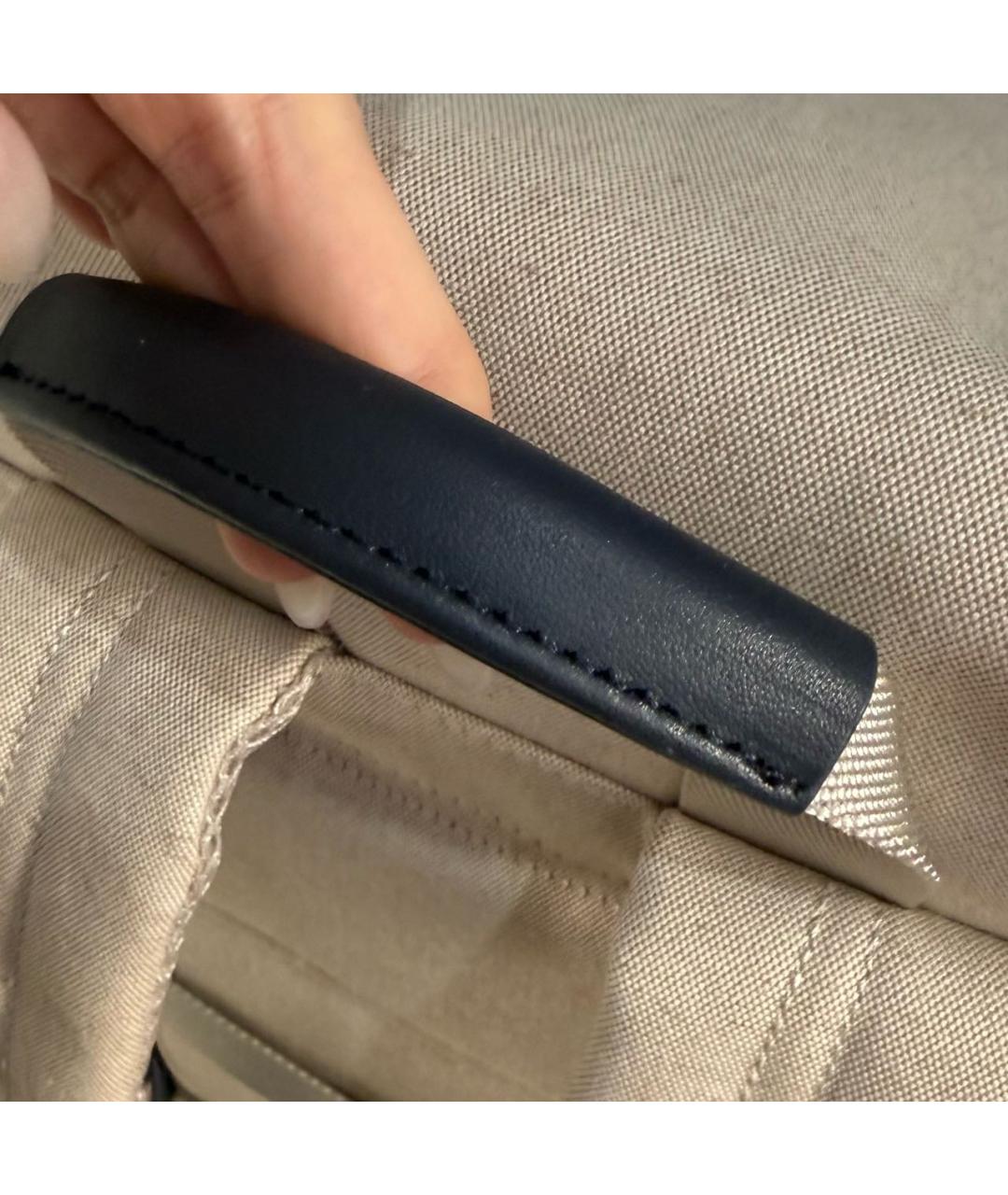 PAUL & SHARK Бежевый хлопковый рюкзак, фото 8