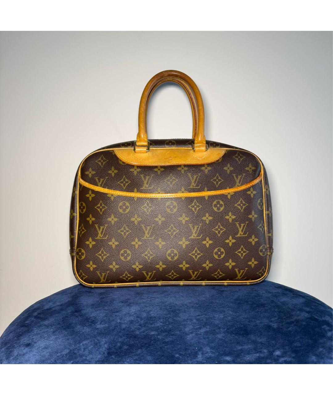 LOUIS VUITTON Коричневая сумка с короткими ручками, фото 8