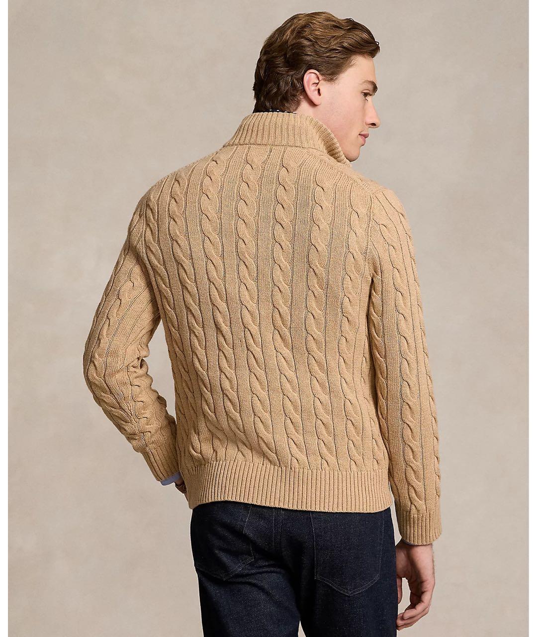 POLO RALPH LAUREN Бежевый хлопковый джемпер / свитер, фото 5