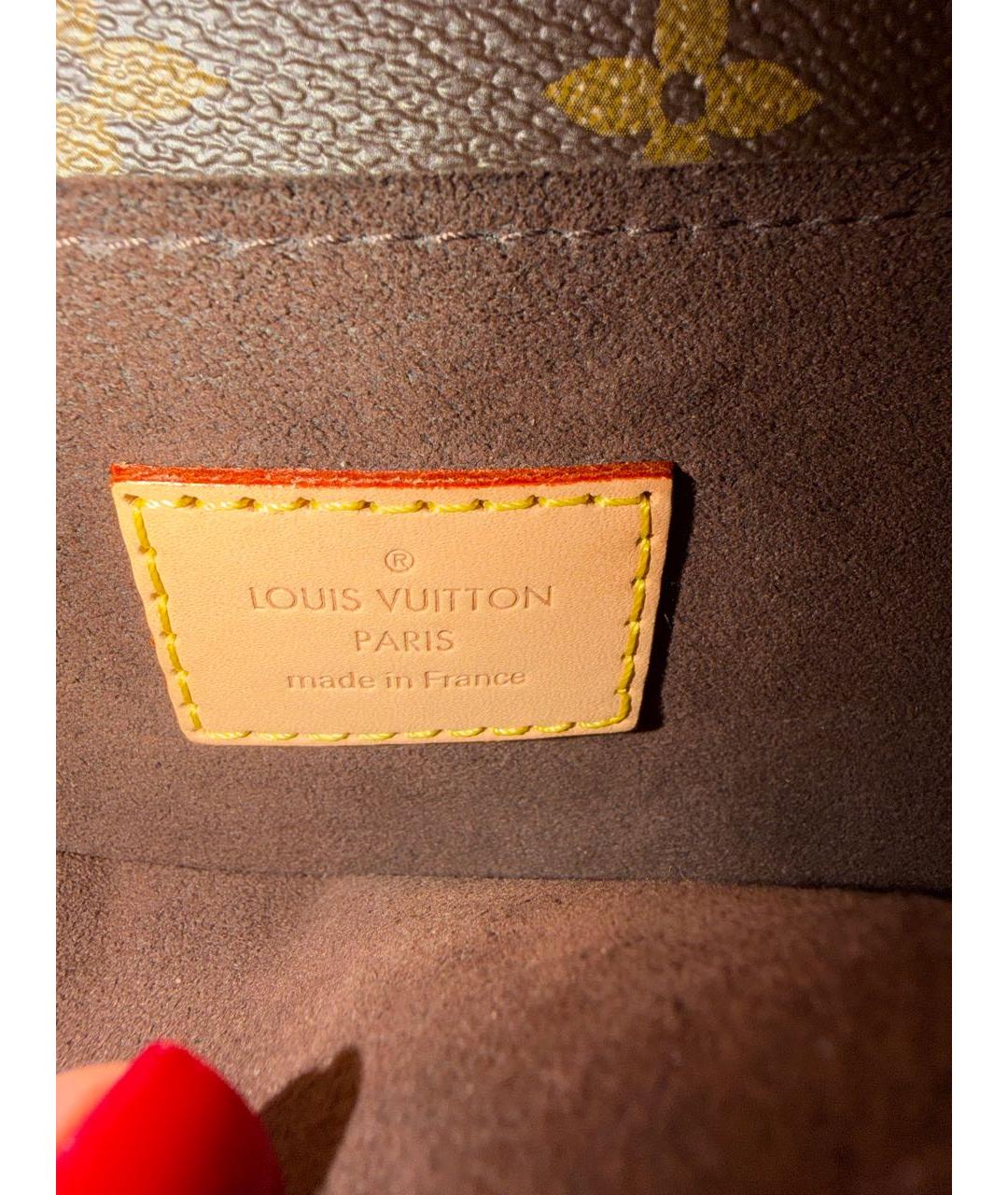 LOUIS VUITTON Коричневая сумка через плечо, фото 4