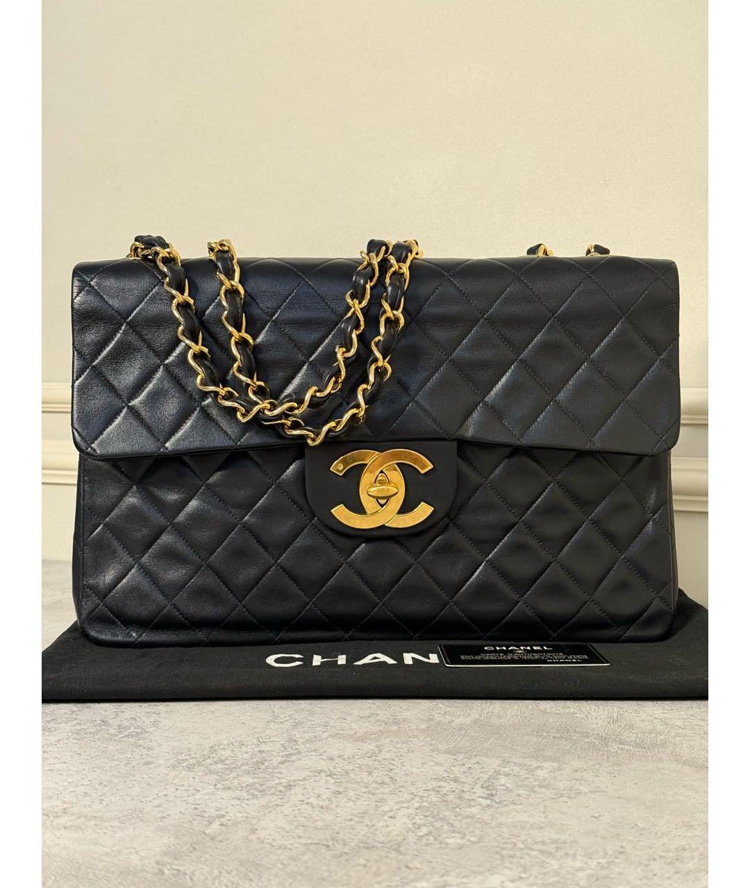 CHANEL Черная кожаная сумка через плечо, фото 9