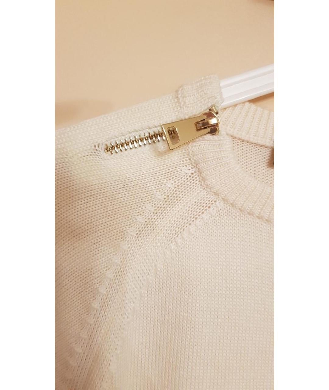 LOVE MOSCHINO Бежевый шерстяной джемпер / свитер, фото 4