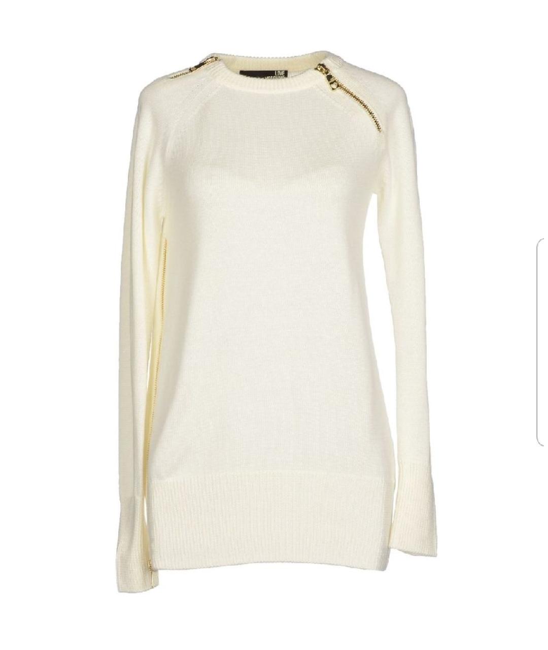 LOVE MOSCHINO Бежевый шерстяной джемпер / свитер, фото 1