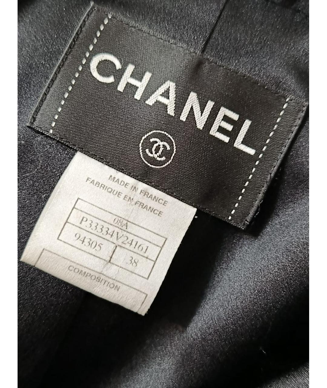 CHANEL Черное кашемировое пальто, фото 5