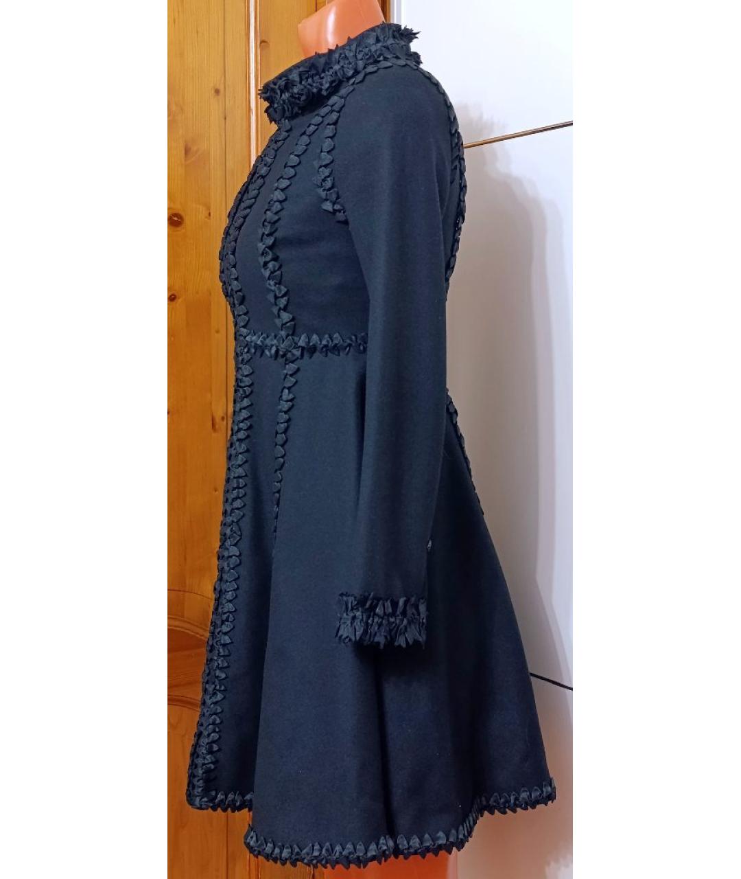 CHANEL Черное кашемировое пальто, фото 2