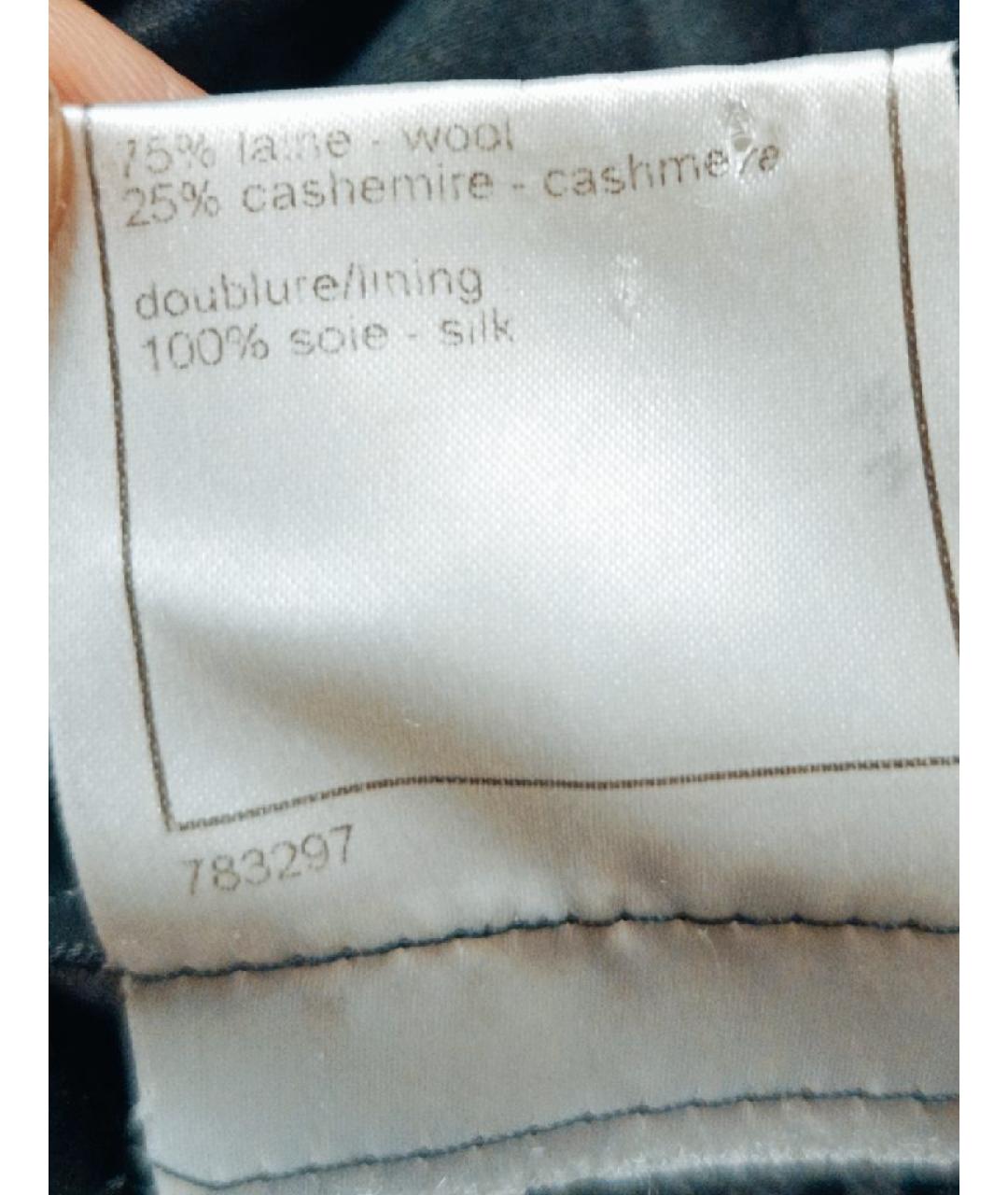 CHANEL Черное кашемировое пальто, фото 6