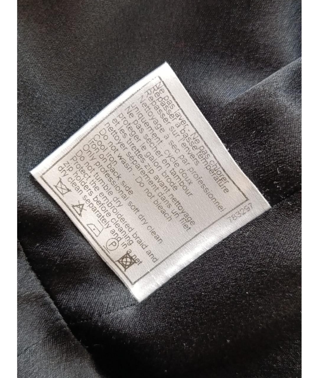 CHANEL Черное кашемировое пальто, фото 8