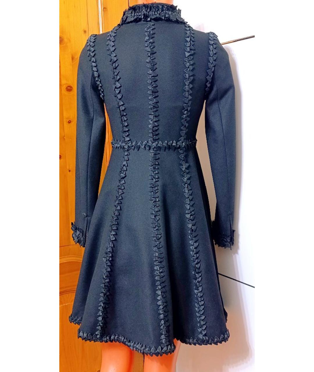 CHANEL Черное кашемировое пальто, фото 3