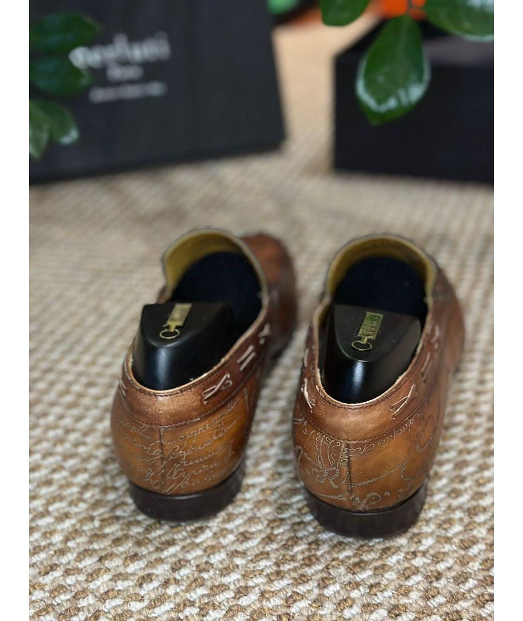 BERLUTI Коричневые кожаные лоферы, фото 7