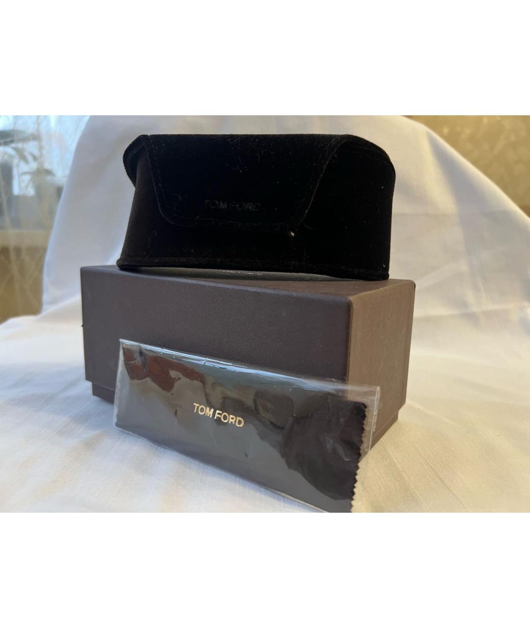 TOM FORD Коричневые пластиковые солнцезащитные очки, фото 4