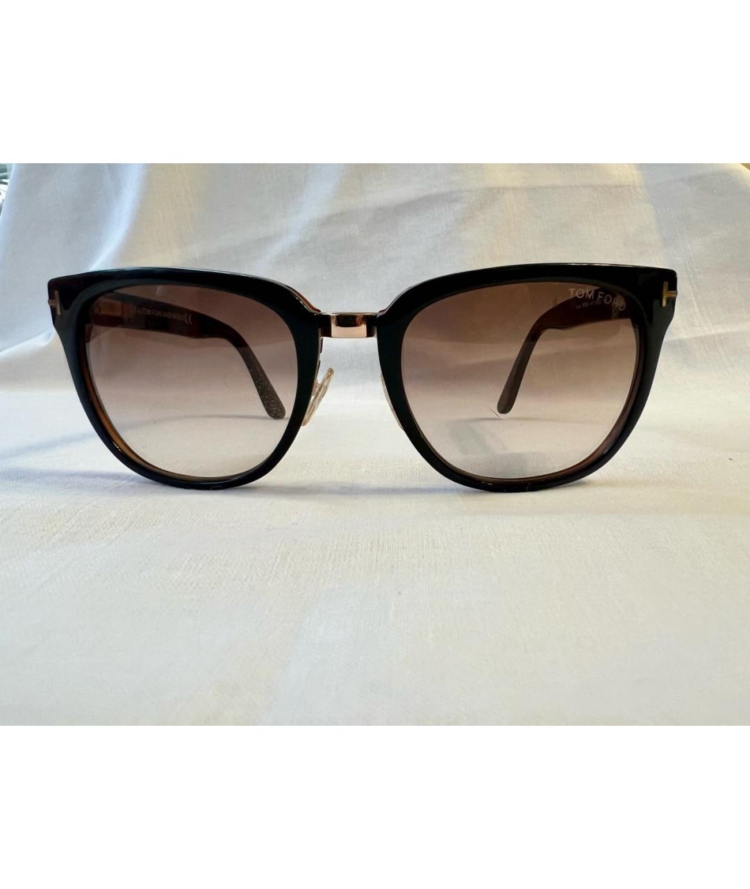 TOM FORD Коричневые пластиковые солнцезащитные очки, фото 5