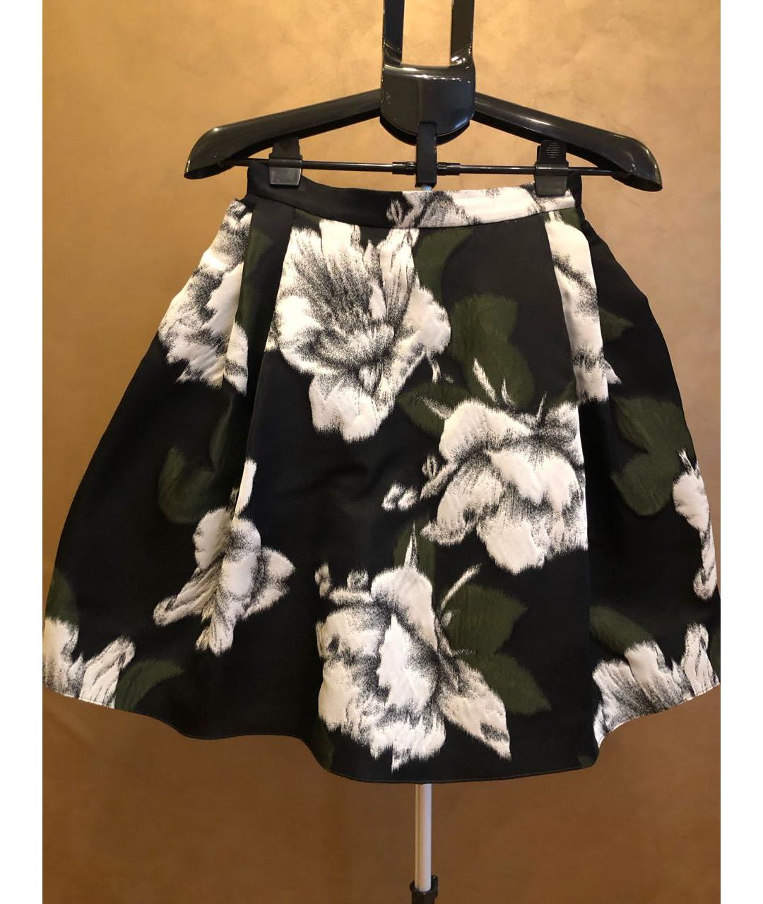 LANVIN Мульти полиэстеровая юбка мини, фото 6