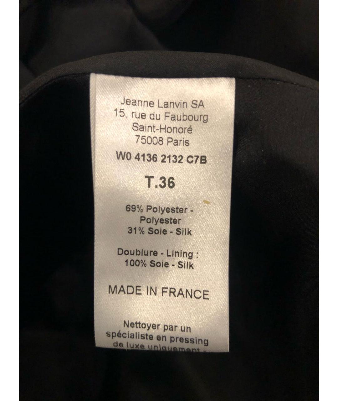 LANVIN Мульти полиэстеровая юбка мини, фото 4