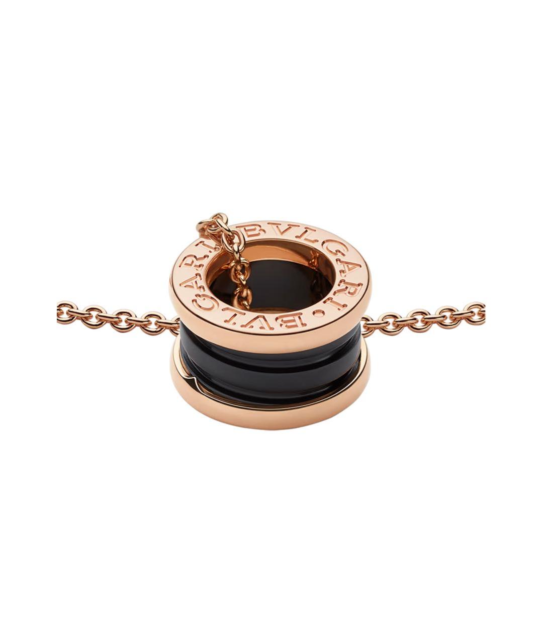 BVLGARI Бежевая подвеска из розового золота, фото 3