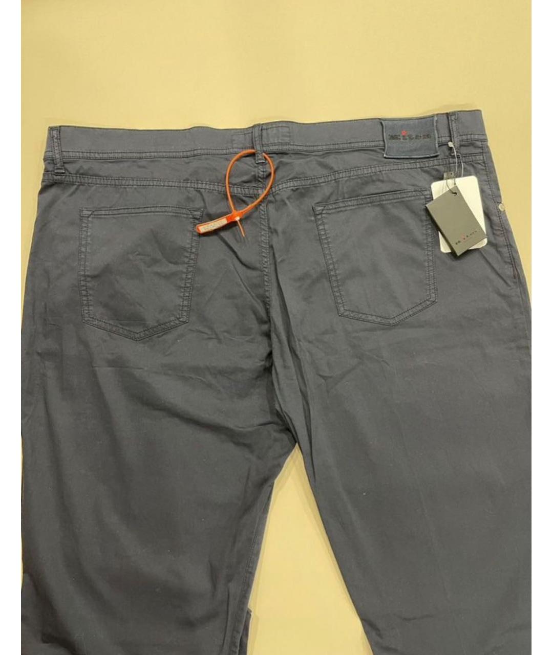 KITON Темно-синие хлопковые повседневные брюки, фото 6