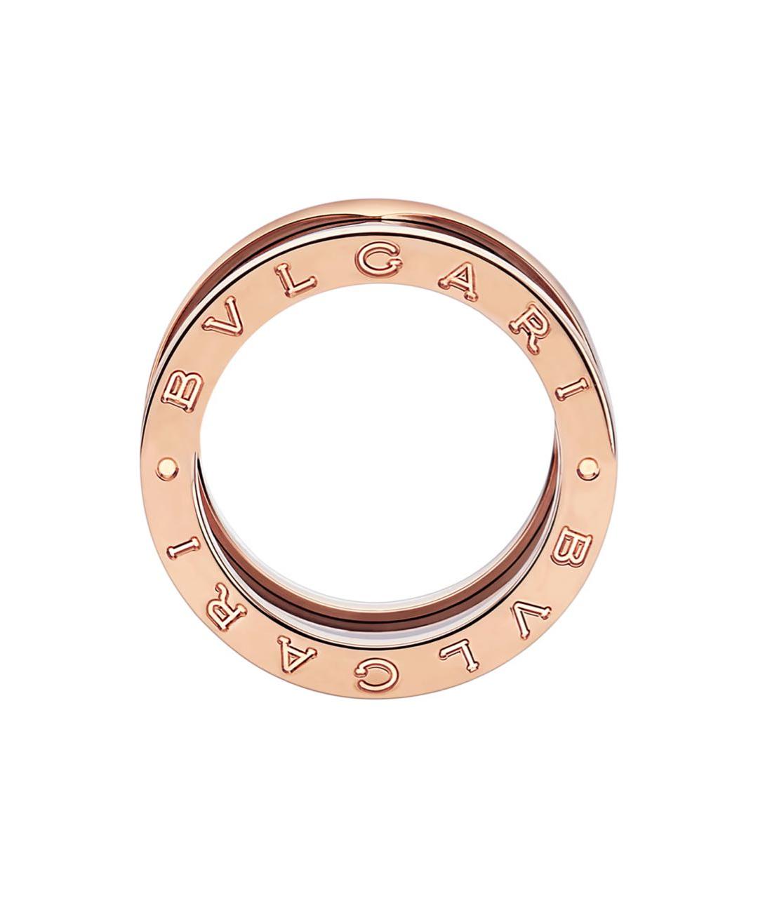 BVLGARI Антрацитовое кольцо из розового золота, фото 2