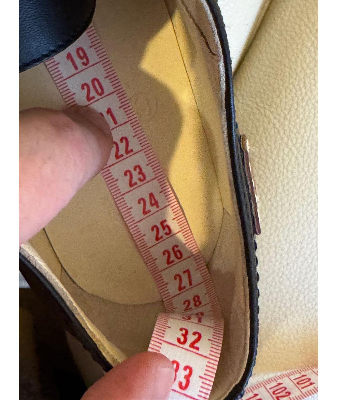 CHANEL Черные кожаные брогги и оксфорды, фото 8