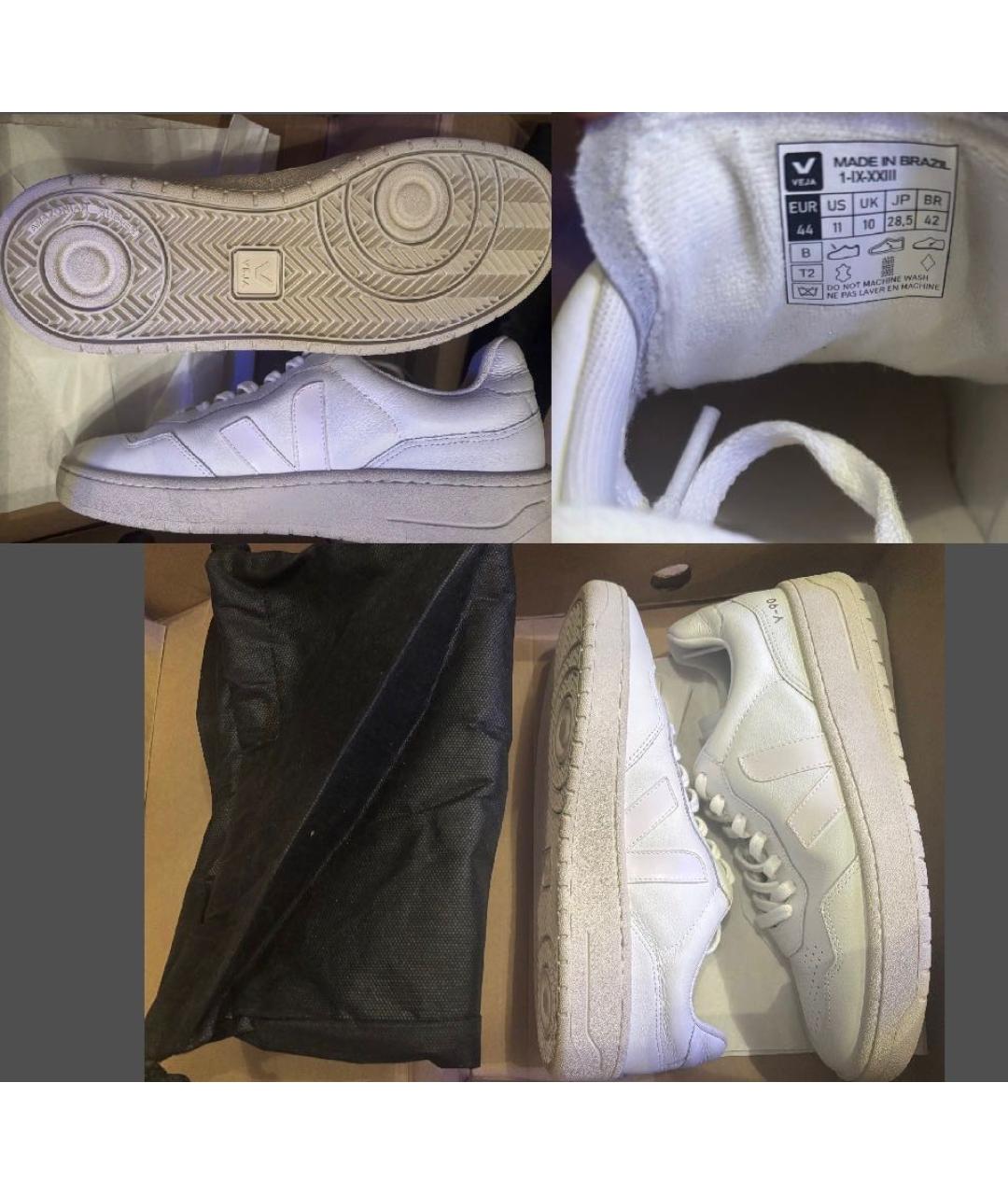 VEJA Белые кожаные низкие кроссовки / кеды, фото 5