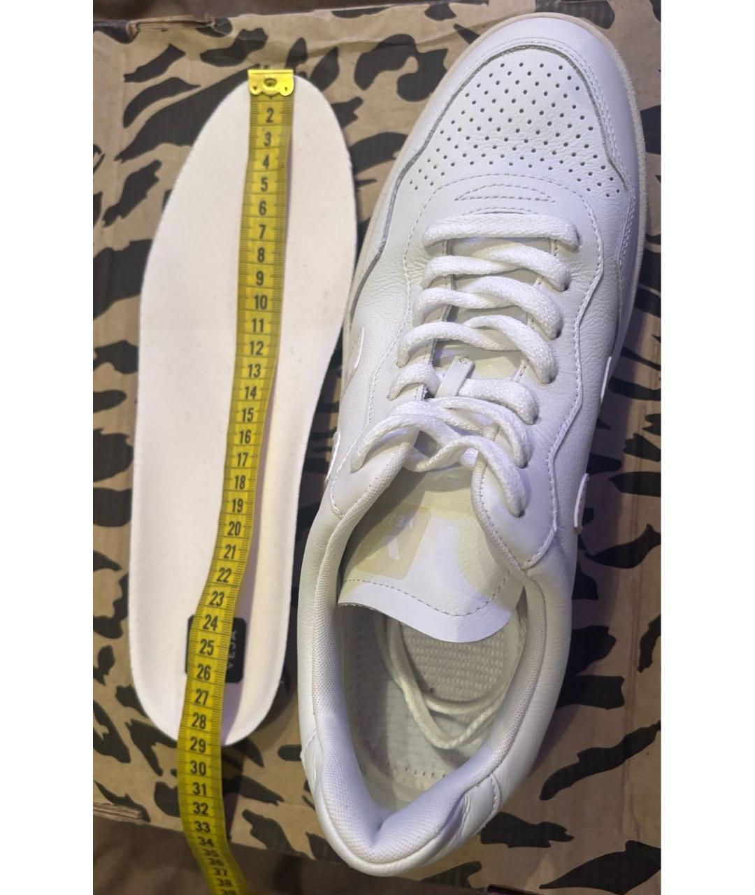 VEJA Белые кожаные низкие кроссовки / кеды, фото 6