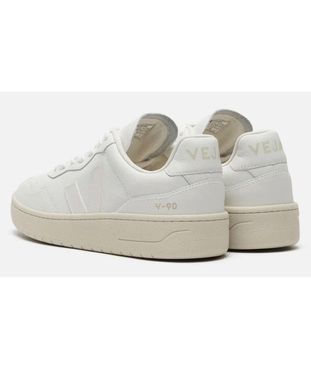 VEJA Белые кожаные низкие кроссовки / кеды, фото 4