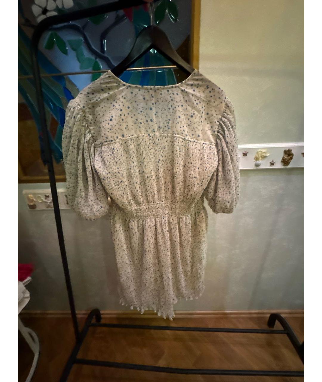 GANNI Бежевое полиэстеровое коктейльное платье, фото 2