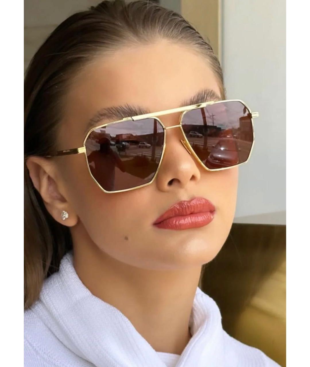 BOTTEGA VENETA Черные металлические солнцезащитные очки, фото 6