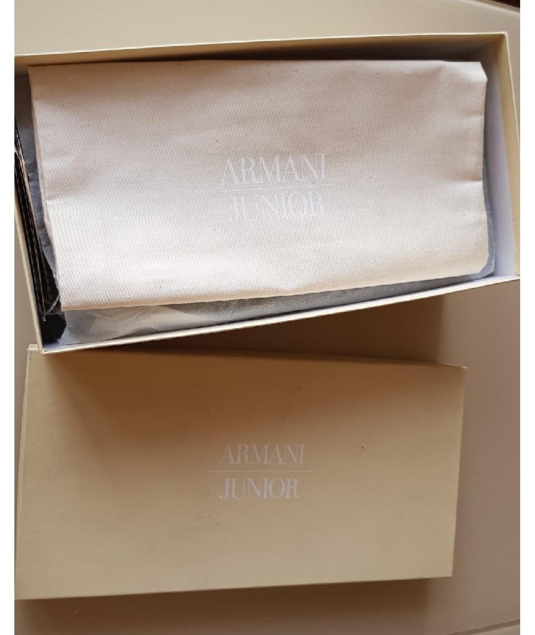 ARMANI JUNIOR Темно-синие замшевые мокасины, фото 5