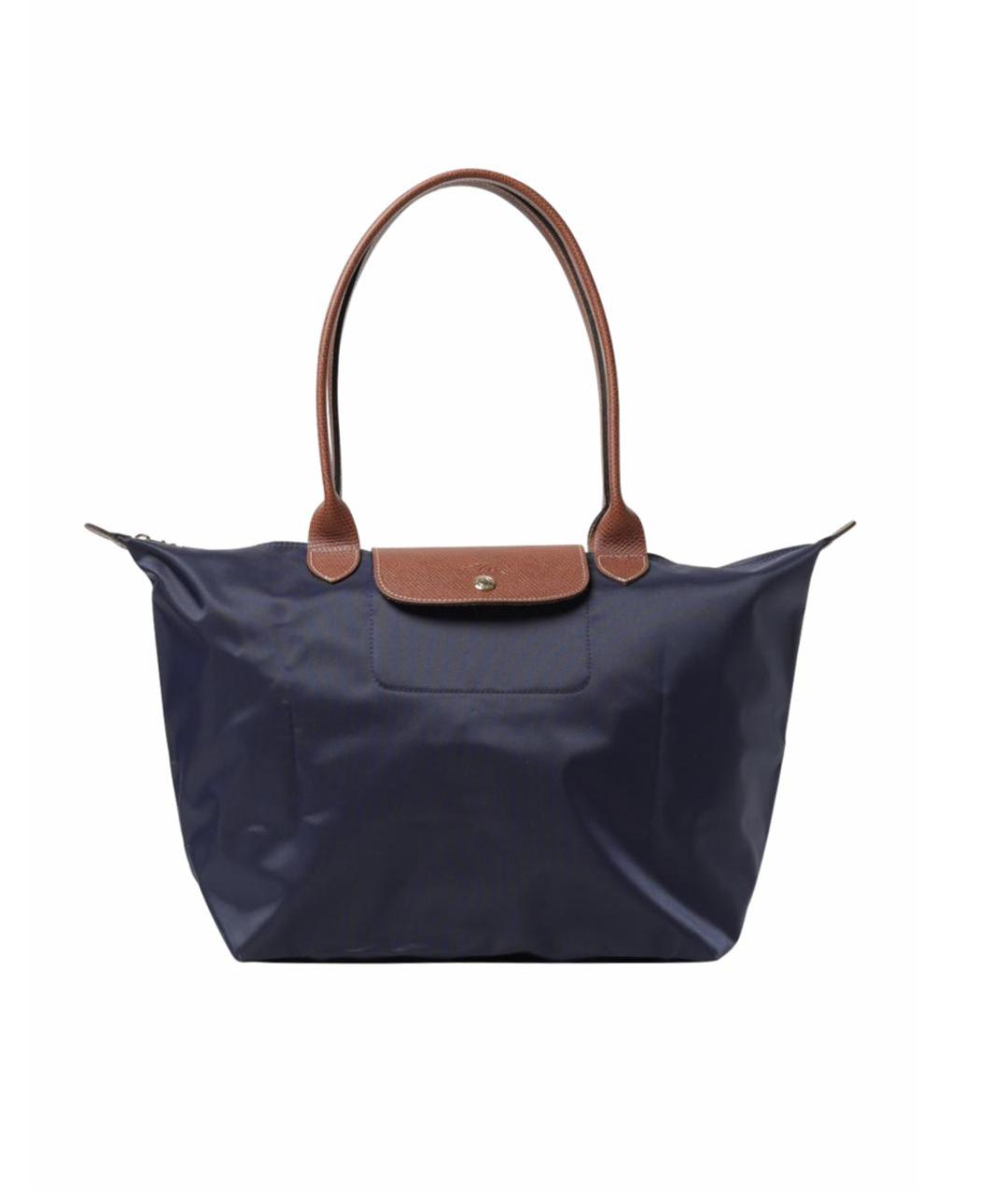 LONGCHAMP Синяя тканевая сумка тоут, фото 1
