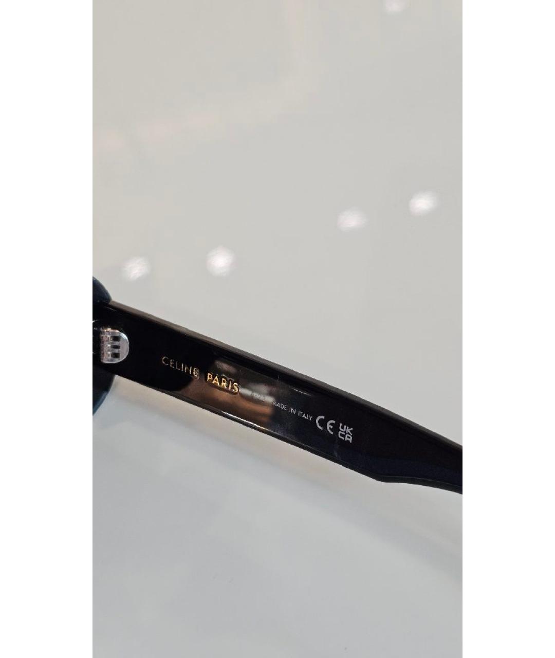 CELINE Черные пластиковые солнцезащитные очки, фото 5