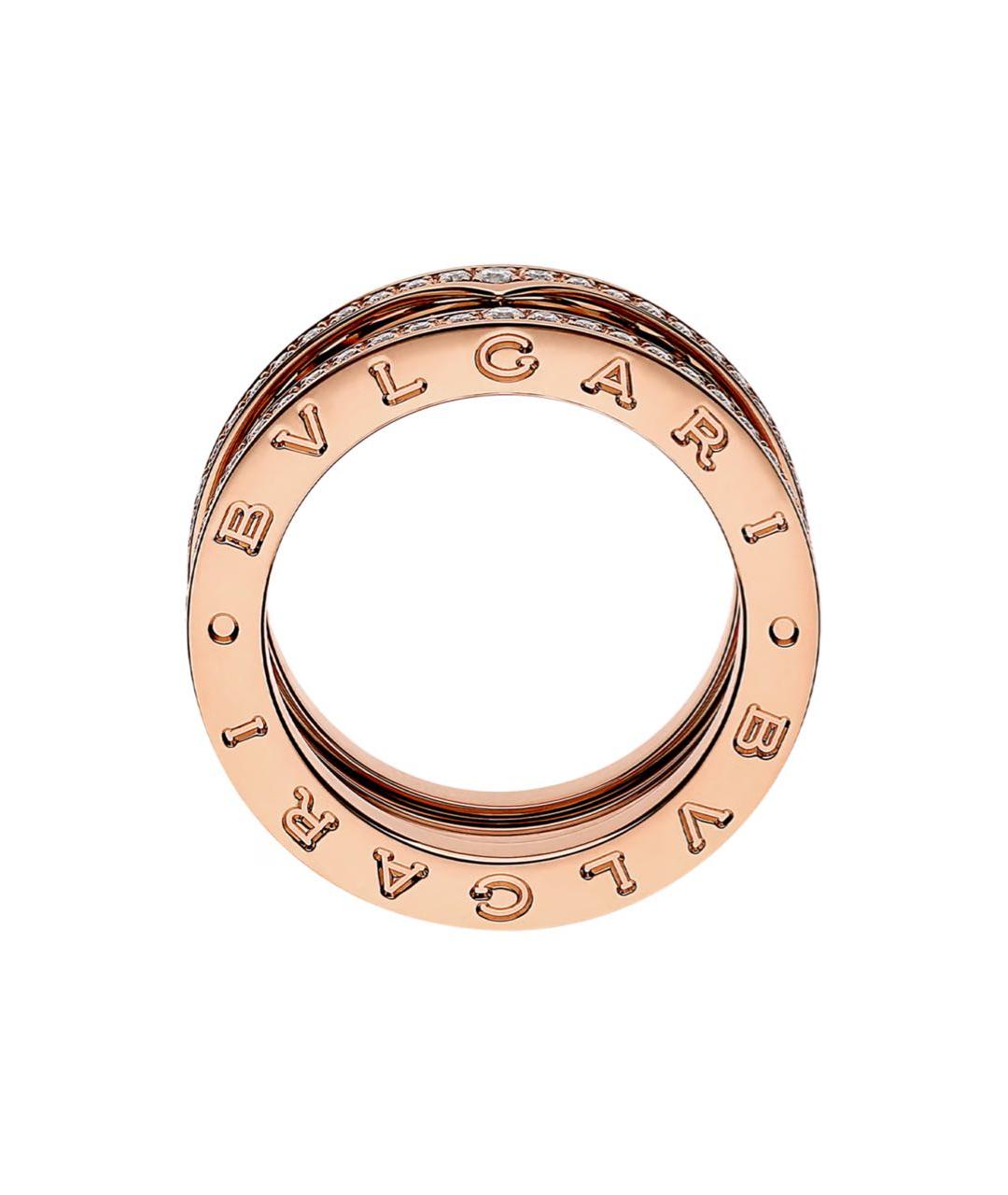 BVLGARI Бежевое кольцо из розового золота, фото 2