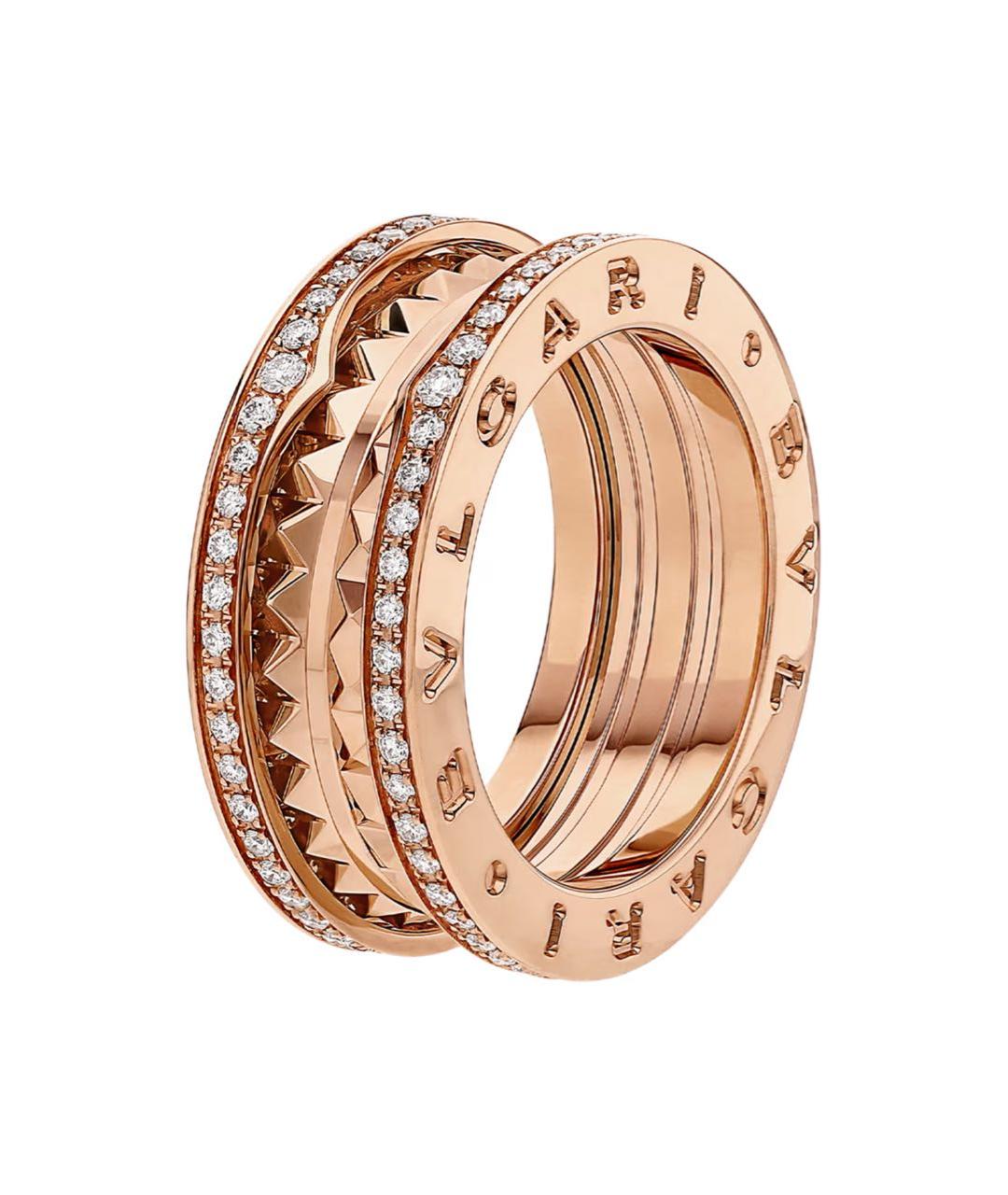 BVLGARI Бежевое кольцо из розового золота, фото 4