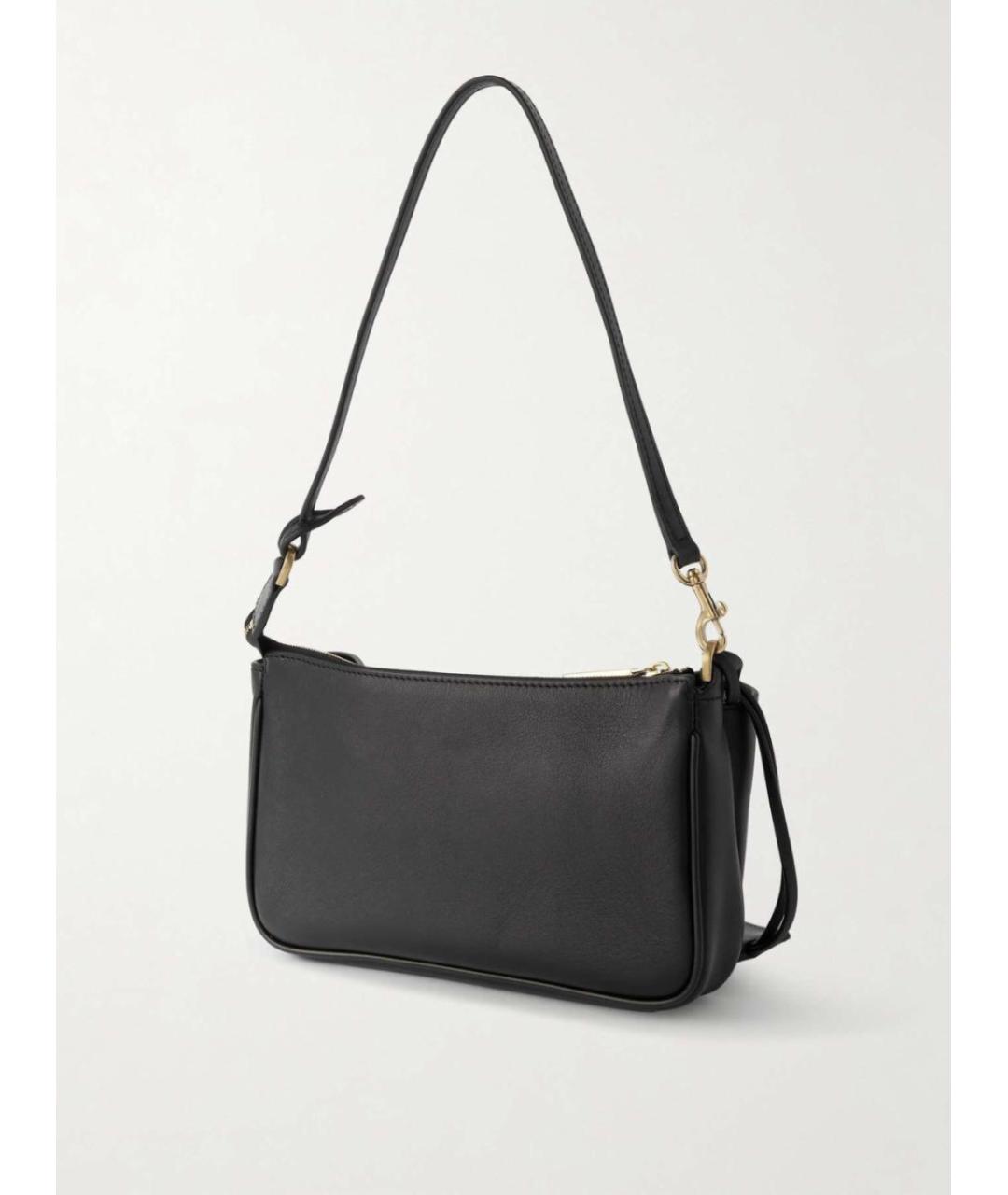 BALENCIAGA Черная кожаная сумка через плечо, фото 2
