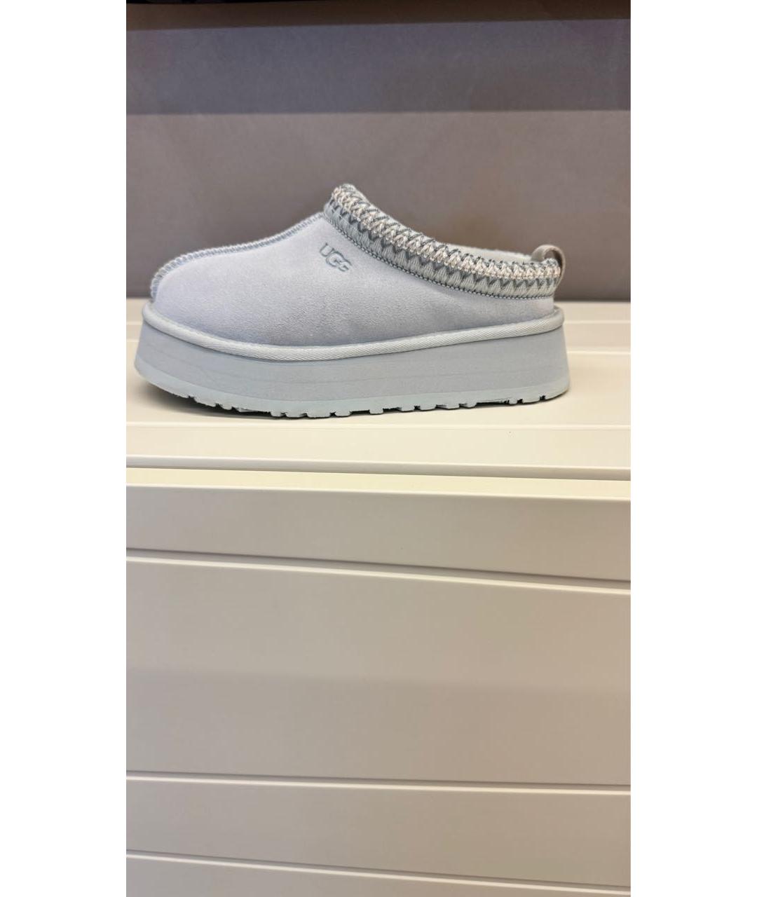 UGG AUSTRALIA Голубые замшевые сабо, фото 5