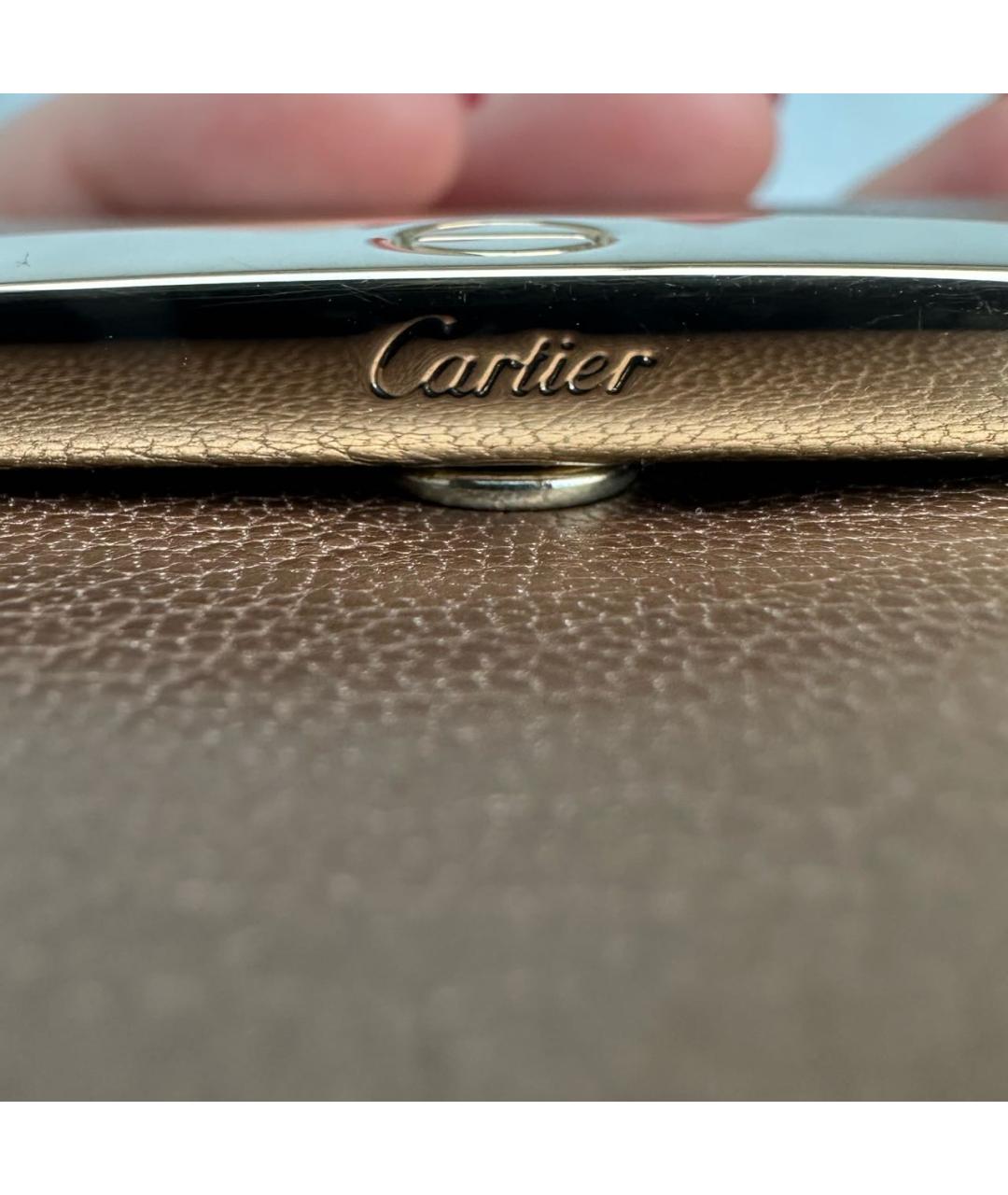 CARTIER Коричневый кожаный кошелек, фото 6