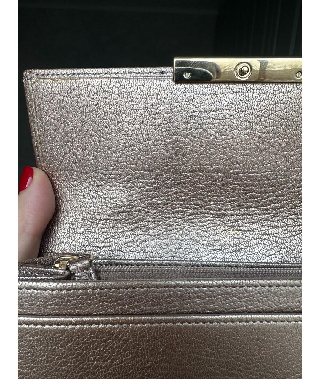 CARTIER Коричневый кожаный кошелек, фото 8