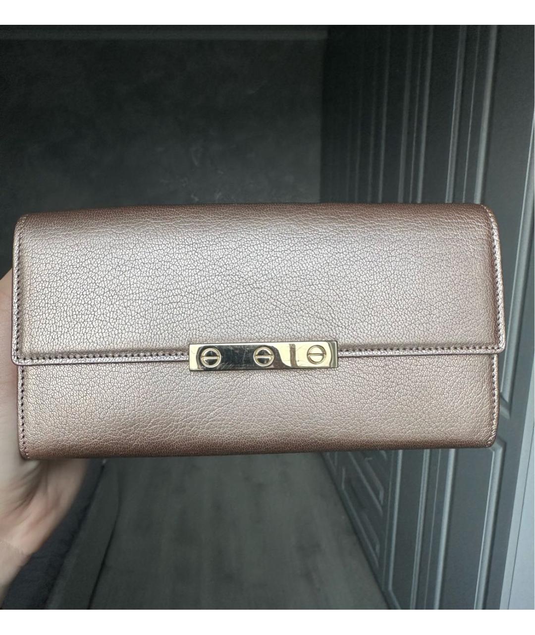 CARTIER Коричневый кожаный кошелек, фото 2