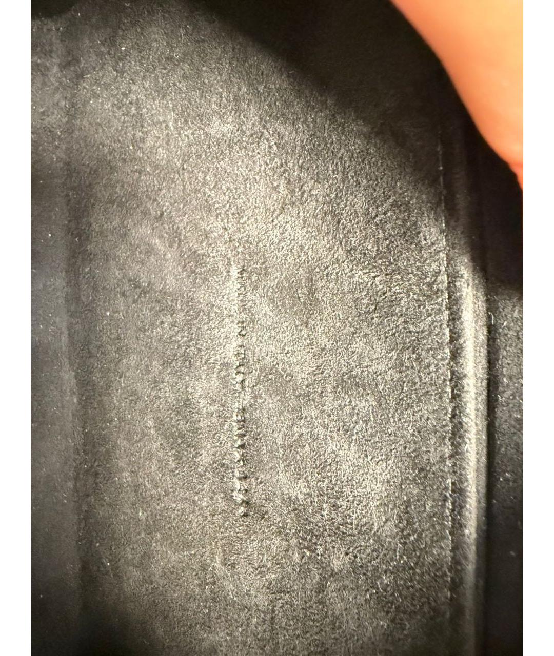 CHRISTIAN DIOR Черная кожаная сумка через плечо, фото 6